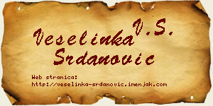 Veselinka Srdanović vizit kartica